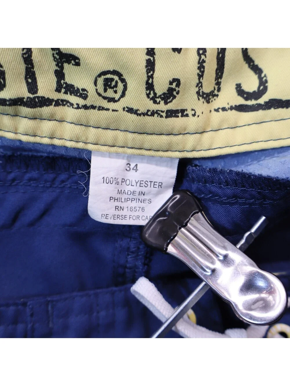 Hobie Swim Shorts Men Large Nylon Surf Trunks 34W Blue